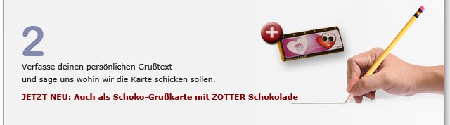 2.) Verfassen Sie ihren pers�nlichen Gru�text.